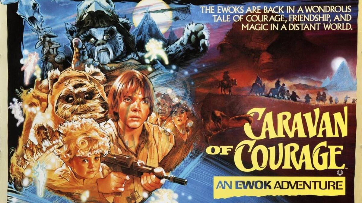 star wars ewoks caravan of courage poster