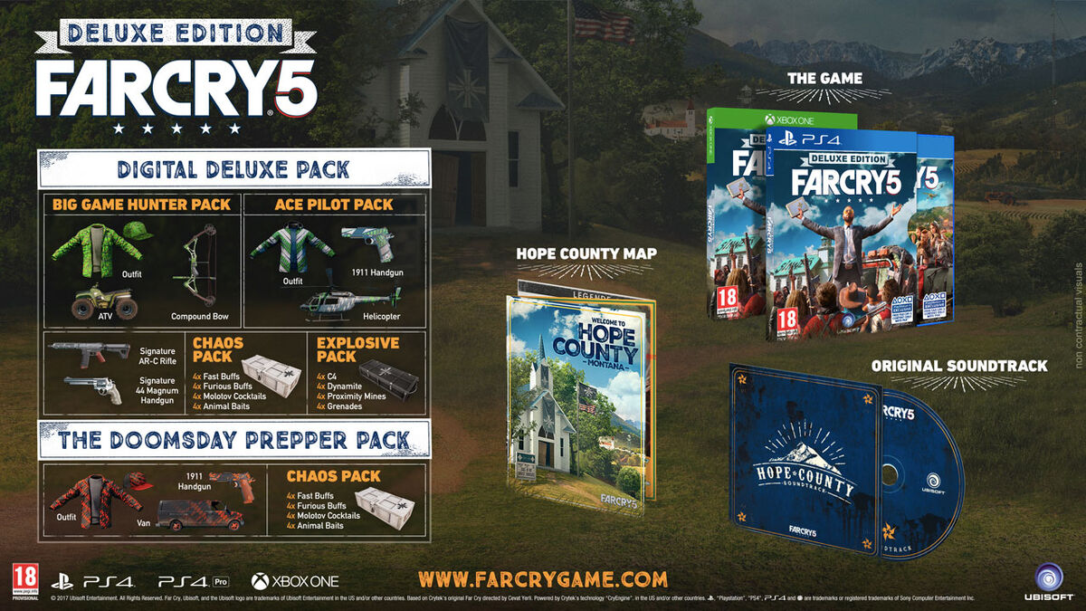  Far Cry 5 Steel book - Xbox One Gold Edition : Video Games