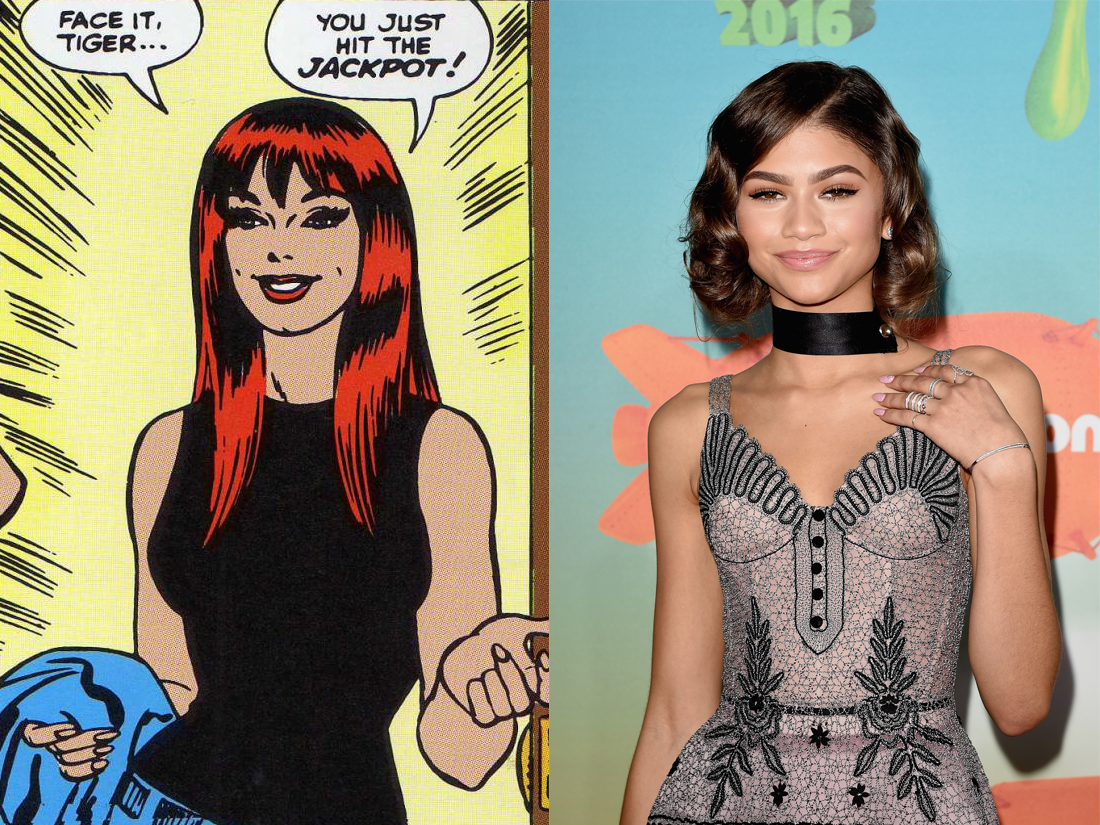 spider-man homecoming zendaya mary jane