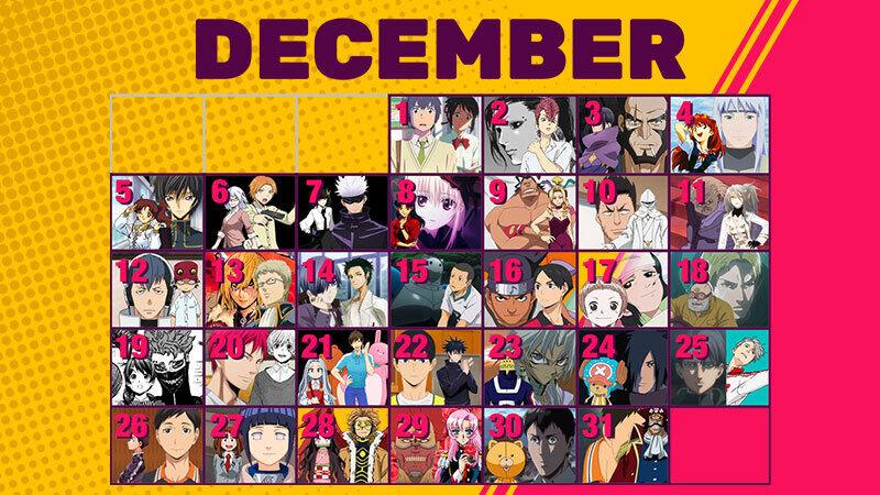 Fanfic Animes X: Calendário Anime