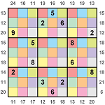 Colour Border Sum Sudoku