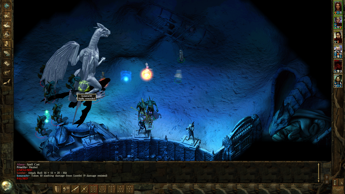 The final boss encounter from Icewind Dale: Heart of Winter.