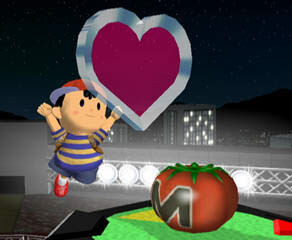 A screenshot of Ness from Super Smash Bros. Melee.