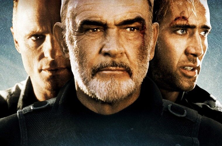 the rock cast Ed Harris, Sean Connery and Nicolas Cage