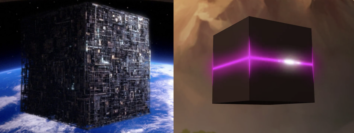 The Borg Cube (Star Trek) vs. the Galra Cube (Voltron)