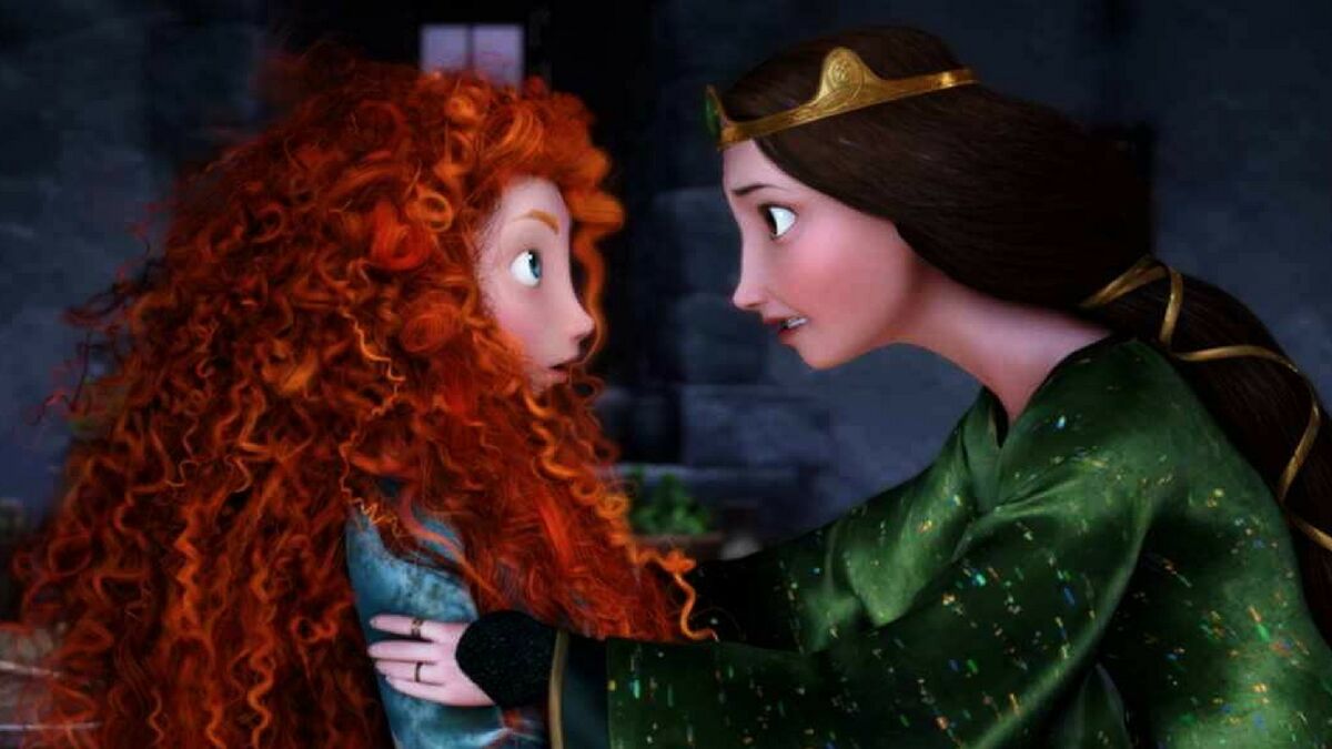 Merida and Elinor in Brave