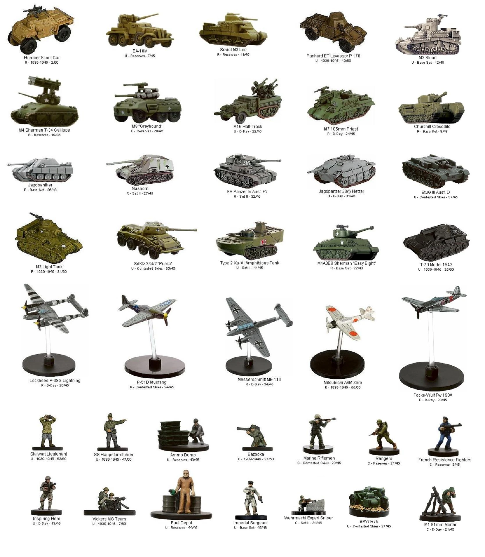 axis & allies miniatures