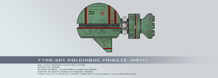 Type 501 colchique frigate by rvbomally-d9guk0o