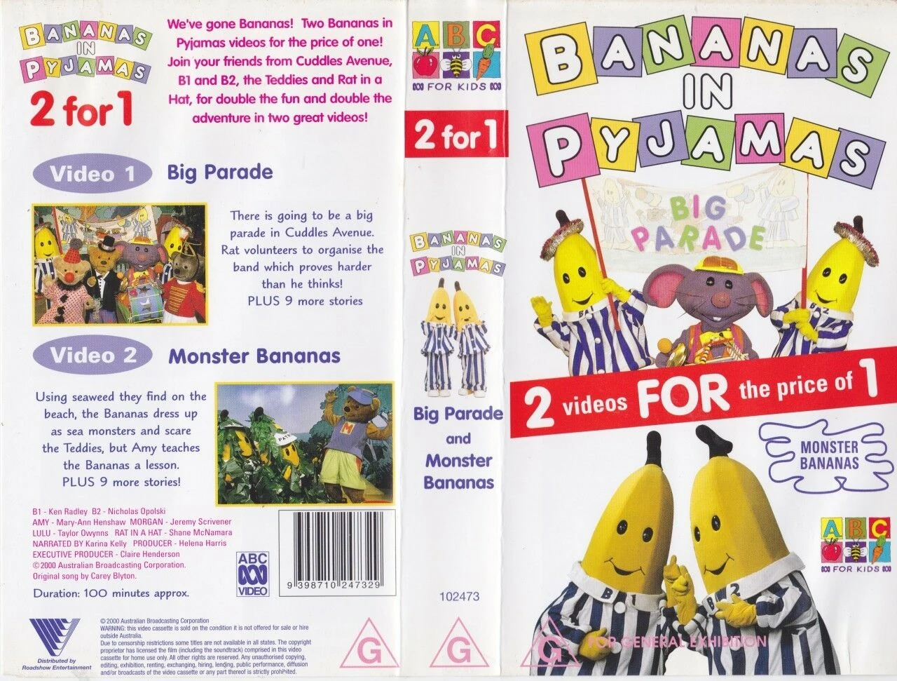 Bananas in Pyjamas Big Parade and Monster Bananas ABC For Kids Wiki