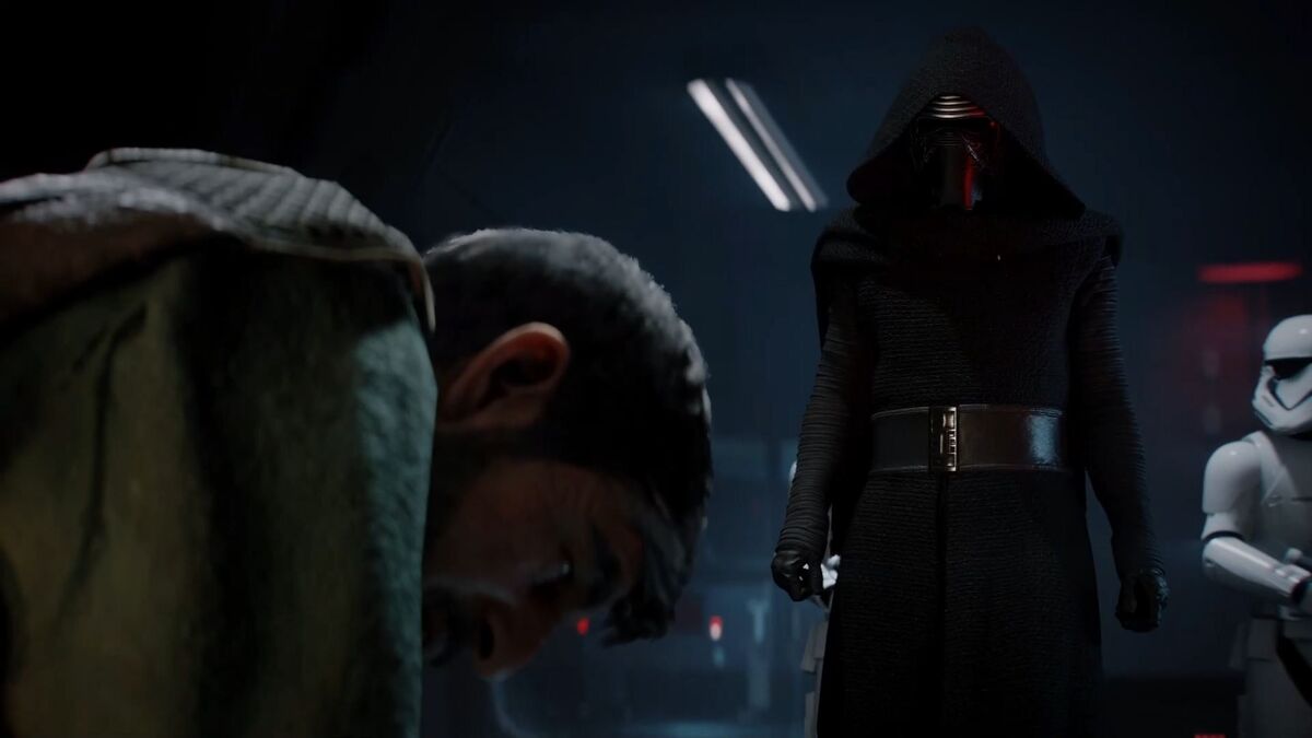 Battlefront II Kylo Ren interrogates Del Meeko