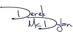 Derek McDylan handschrift