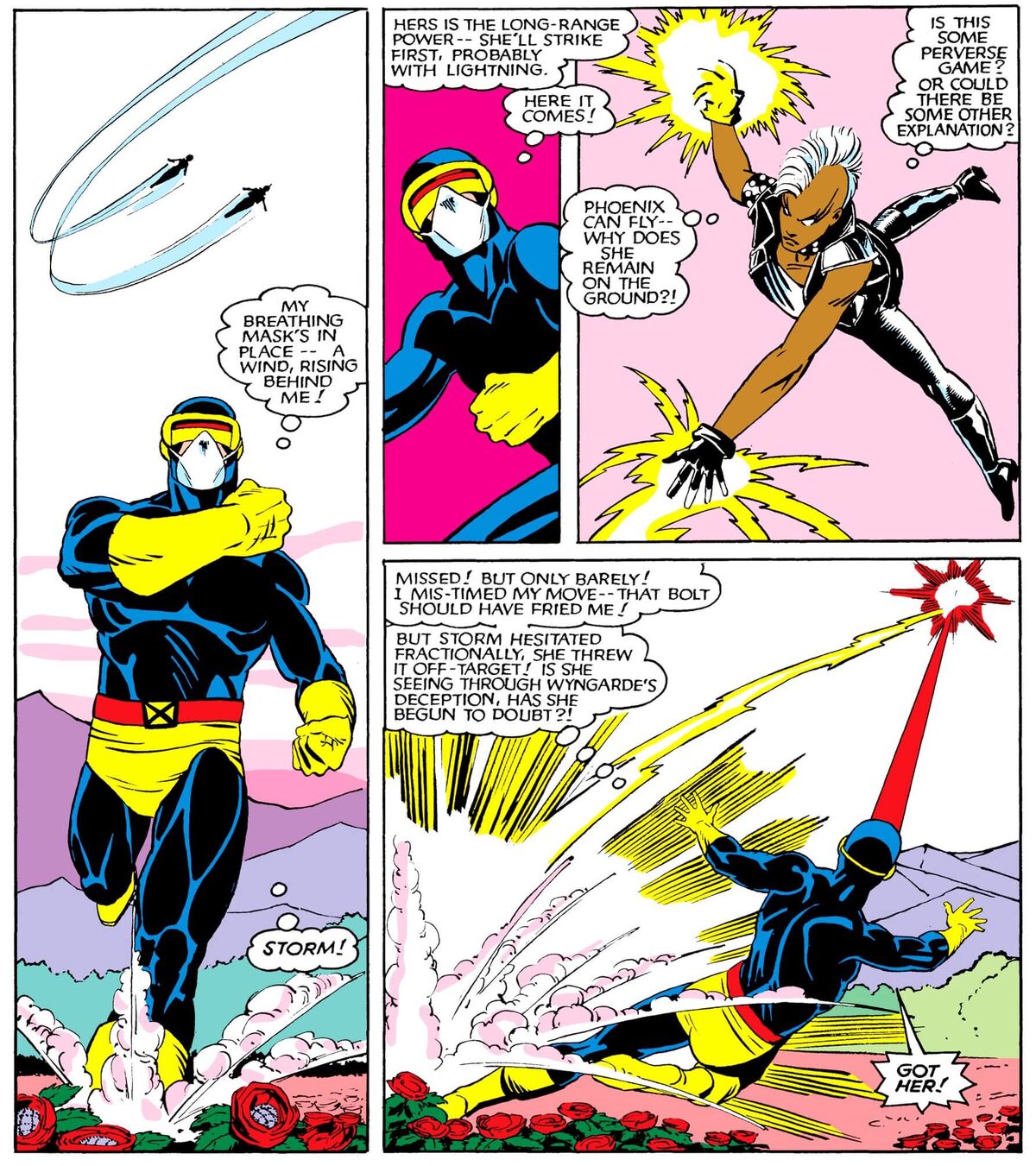 Uncanny X-Men 175 Cyclops vs Storm