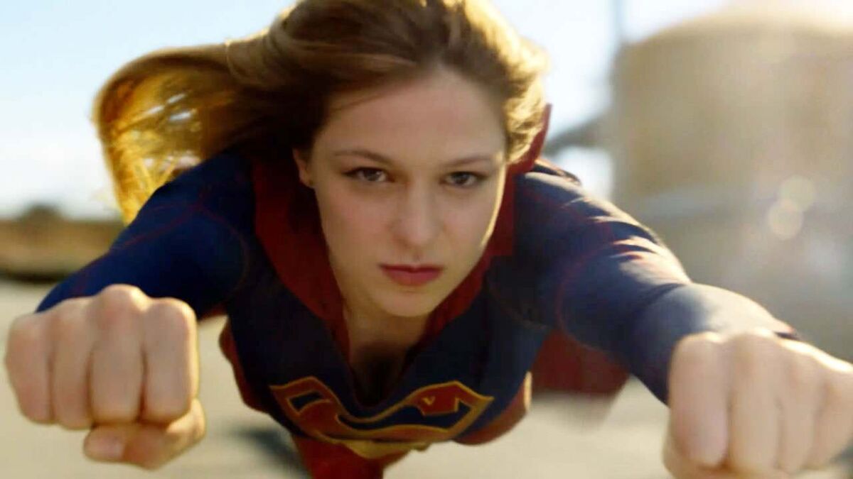 supergirl flying