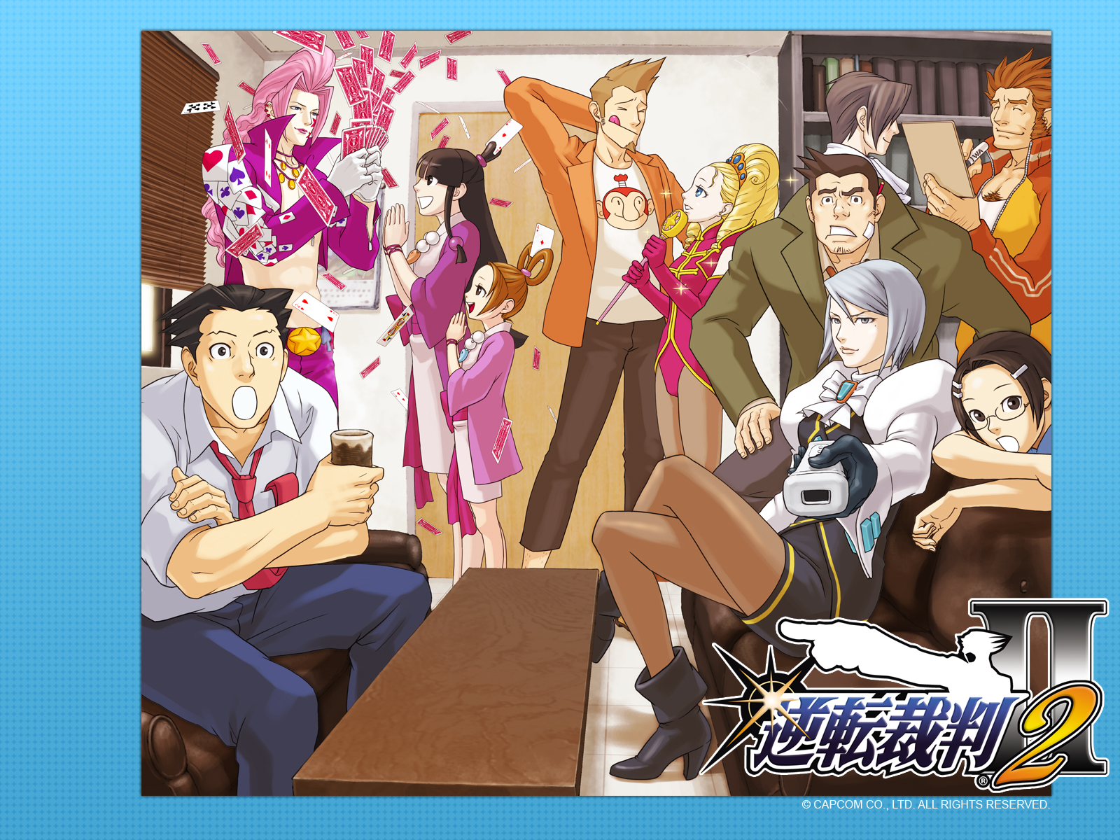 capcom ace attorney official art