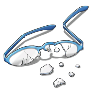 Broken glasses