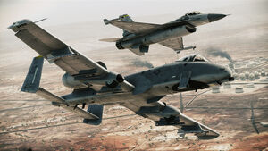 A-10A with a F-16C