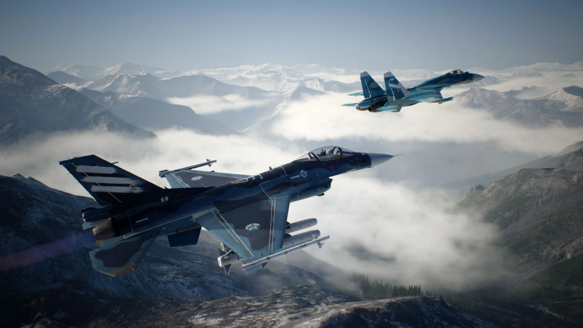 Image AC7 F 2A And Su 33 Flyby jpg Acepedia FANDOM Powered By Wikia
