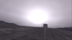 V2 explosion over Avalon Dam