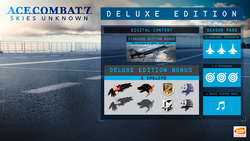 Ace Combat 7 Deluxe Edition Contents
