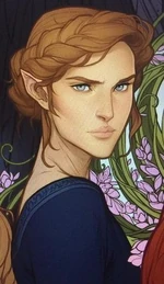 Nesta Archeron ACOWAR by Charlie Bowater