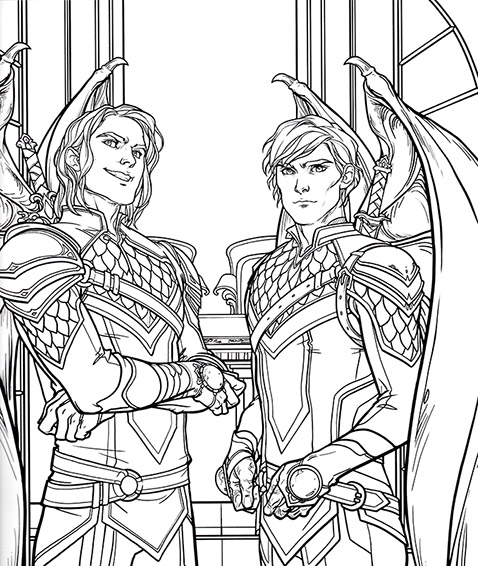Download Coloring Book A Court Of Thorns And Roses Baron Drawing