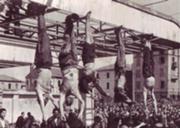 Dead body of Mussolini