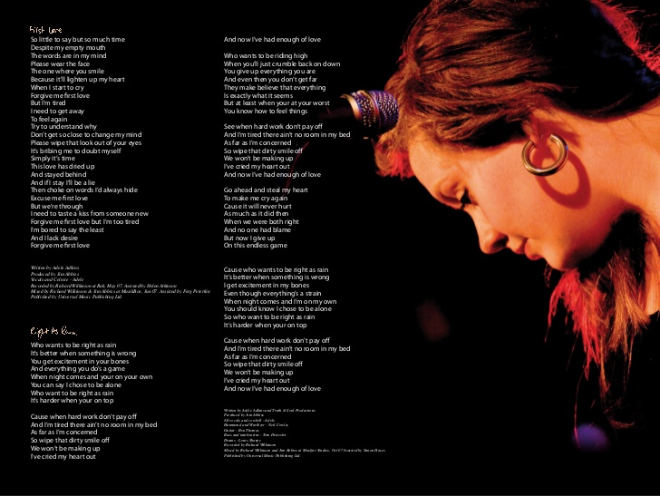 image adele 19 booklet page 4 jpg adele wiki fandom powered by