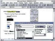 RoboHELP 1.0 screenshot