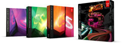 Adobe Creative Suite 5 family boxes