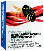 Macromedia Dreamweaver 3 Fireworks 3 Studio box