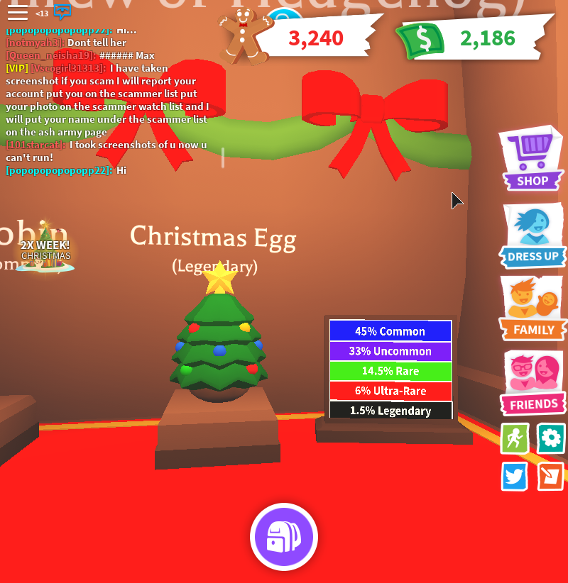 Details About Christmas Egg Adopt Me Roblox