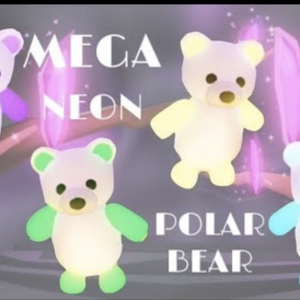 Adopt Me Mega Neon Brown Bear