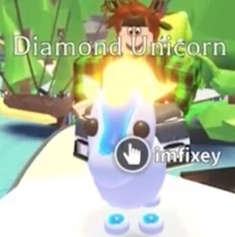 Roblox Adopt Me Neon Diamond Unicorn