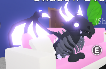 Details About Roblox Adopt Me Legendary Ride And Fly Neon Shadow Dragon - roblox adopt shadow dragon