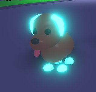 Roblox Adopt Me Mega Neon Blue Dog