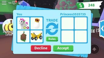 Roblox Adopt Me Trade Accept