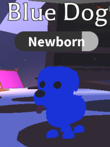 Neon Blue Dog Adopt Me