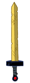Golden sword