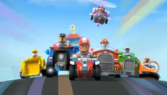 paw patrol blue car