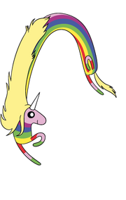 Lady rainicorn character