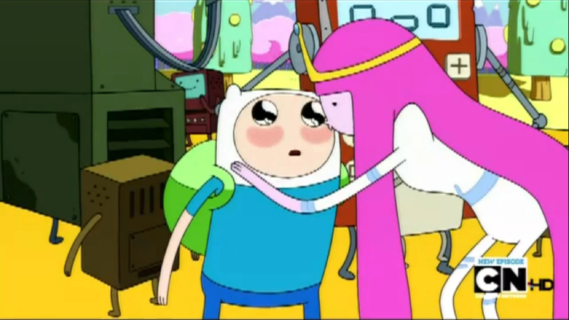Image PB kissing Finn.jpg Adventure Time Super Fans Wiki FANDOM