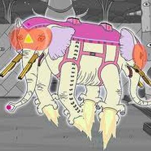 Ancient Psychic Tandem War Elephant Adventure Time Super Fans
