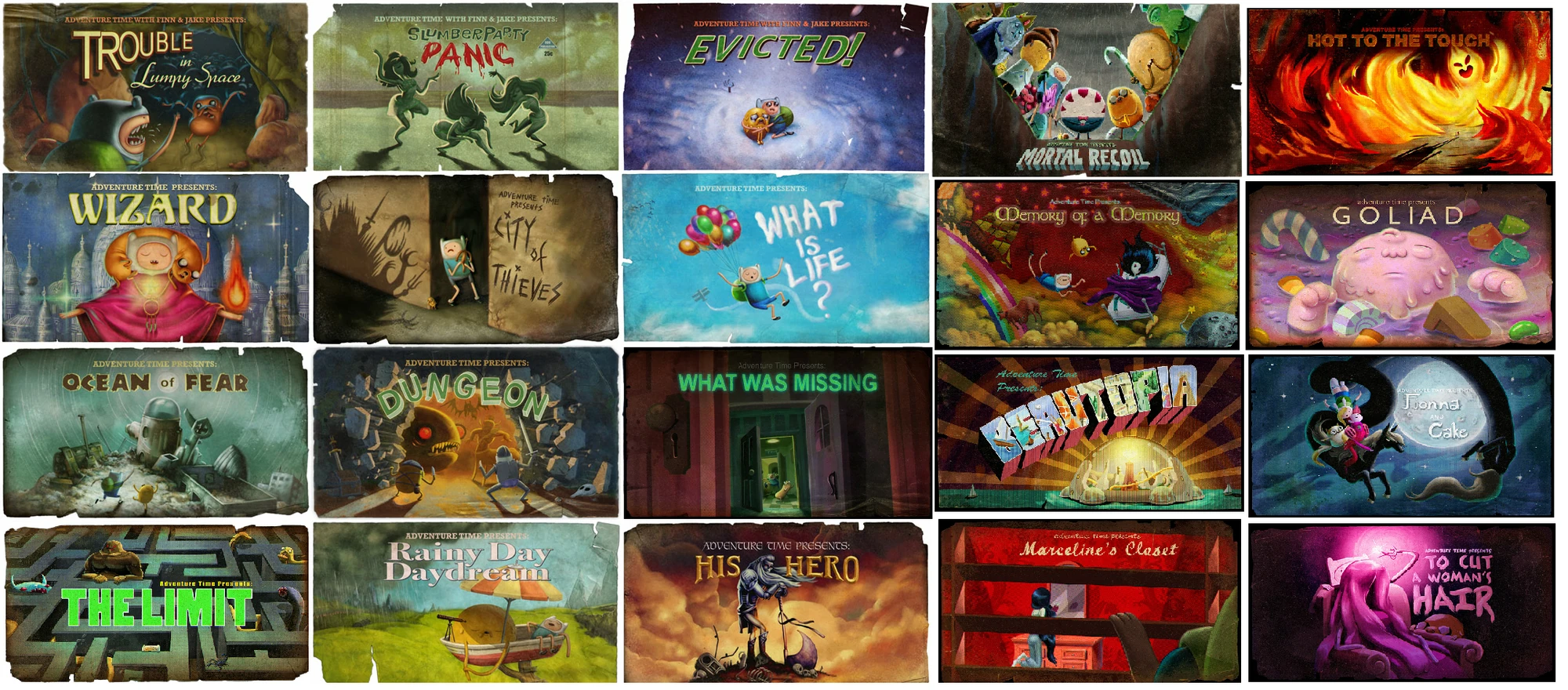 Image Adventure Time Title Cards Collage.png Adventure Time Video
