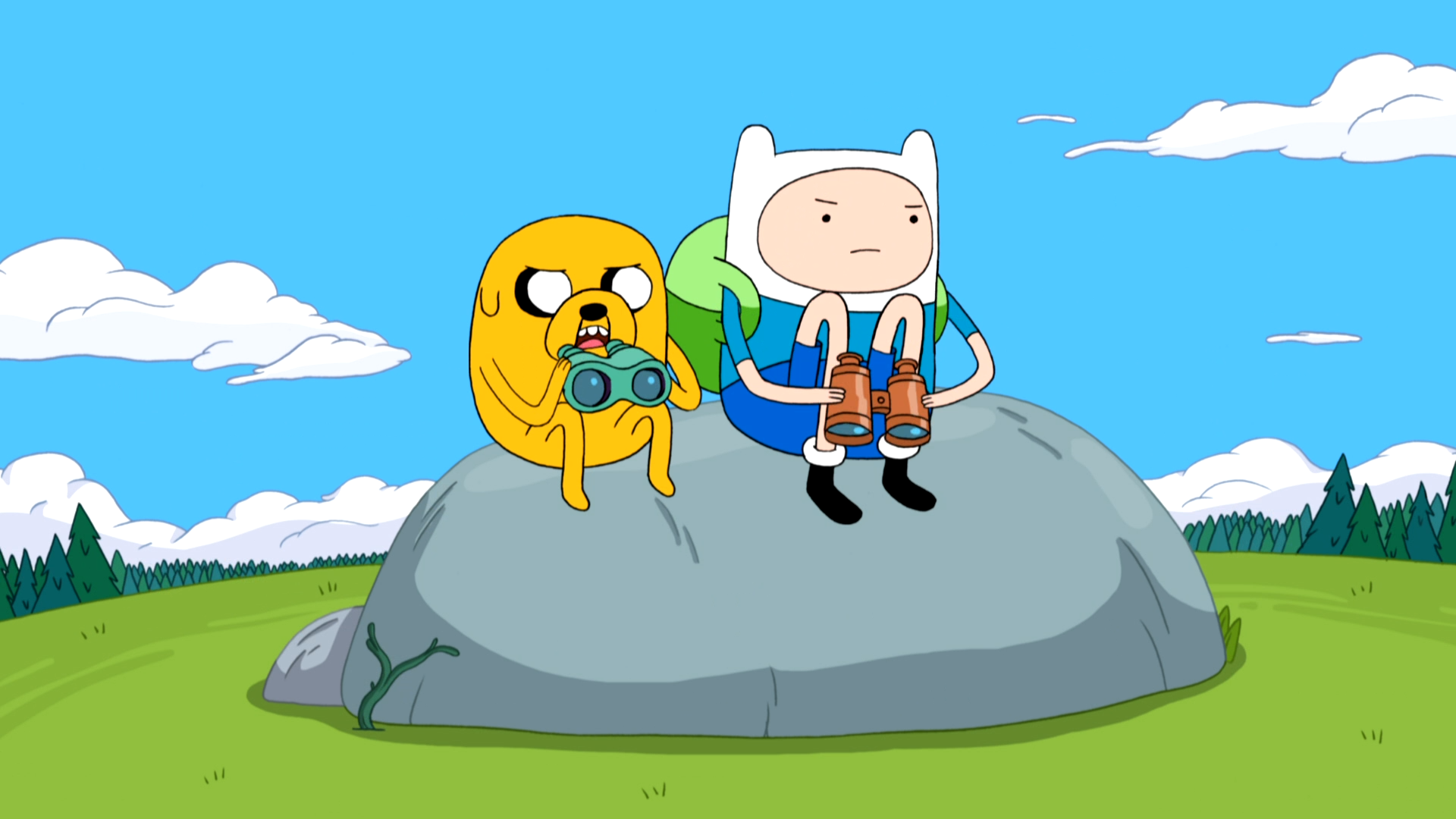 Image - S4e25 Finn and Jake with binoculars.png | Adventure Time Wiki ...