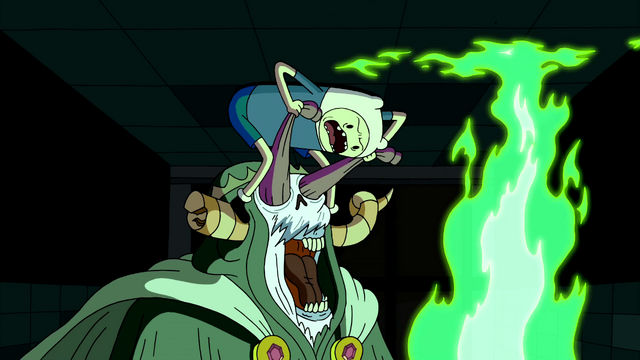 File:S2e24 Finn attacking Lich with sweater.png