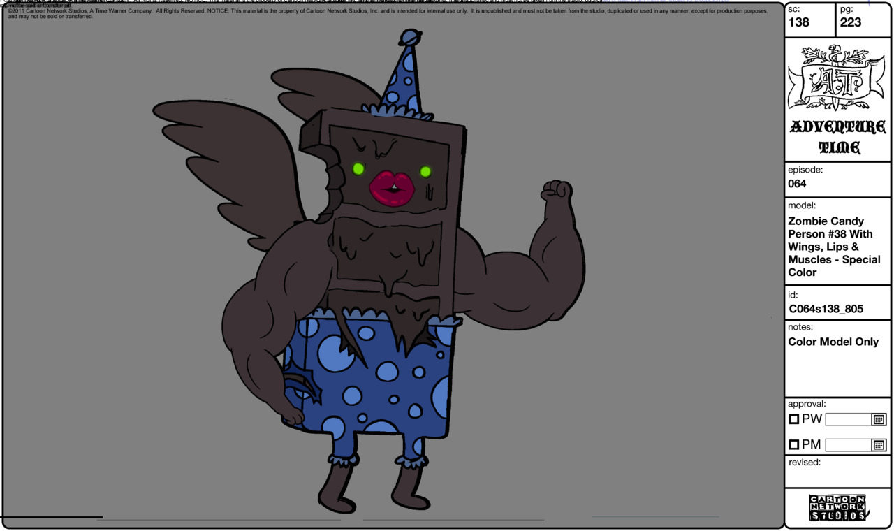 Image Modelsheet zombie candyperson38.jpg Adventure Time Wiki