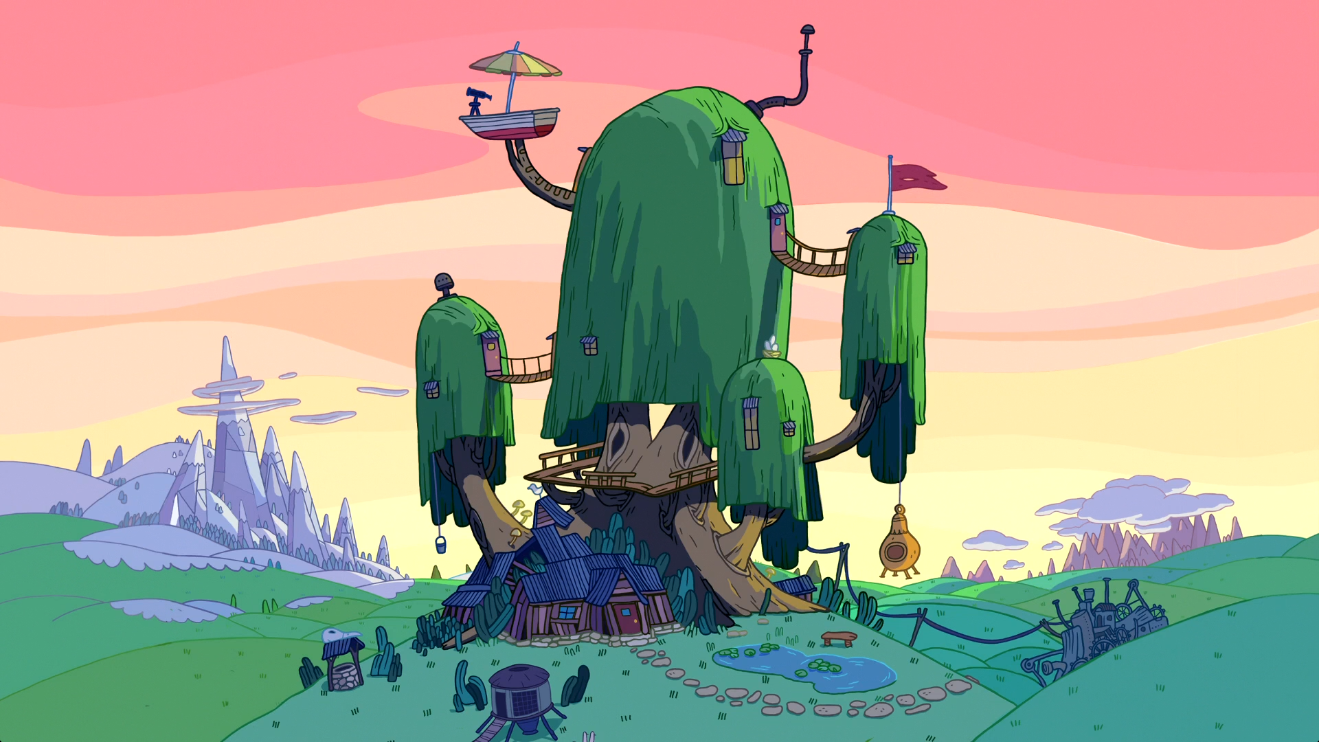 Image - S7e24 treehouse sunset.png | Adventure Time Wiki | FANDOM