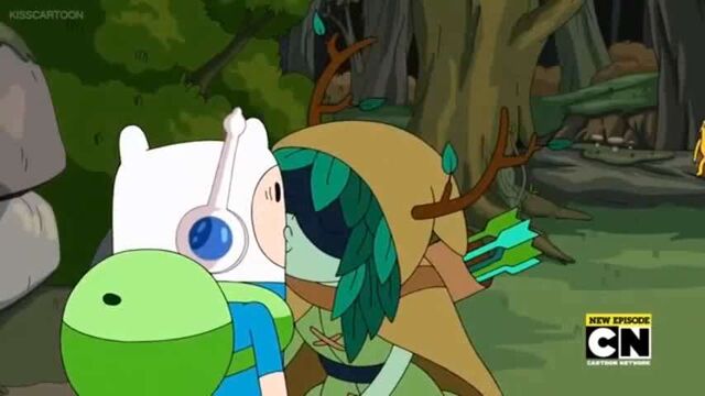 Image Finn Kiss Huntress Wizard Adventure Time Wiki Fandom 2941
