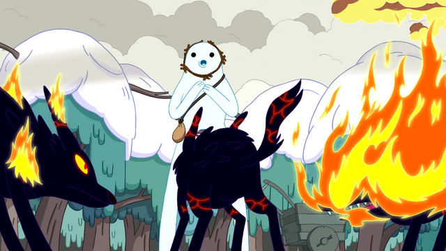 File:S3e17 Snow Golem encounters Fire Wolves.png