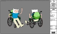 Modelsheet finn withlegcast inwheelchair